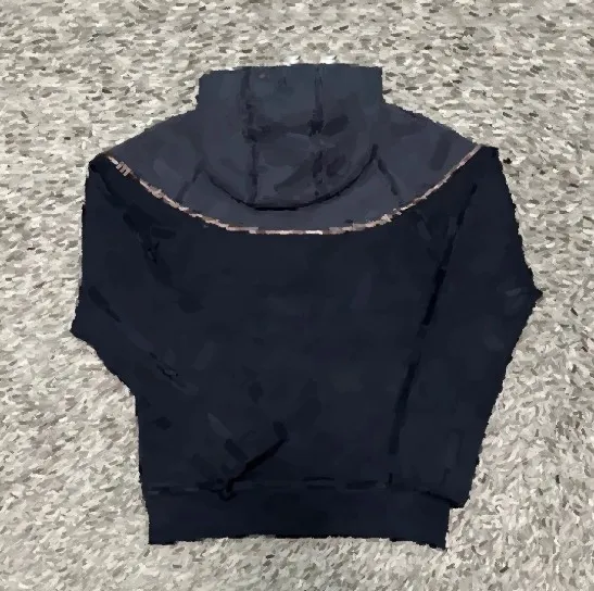 Hooded Sweatshirt Contrast Trim