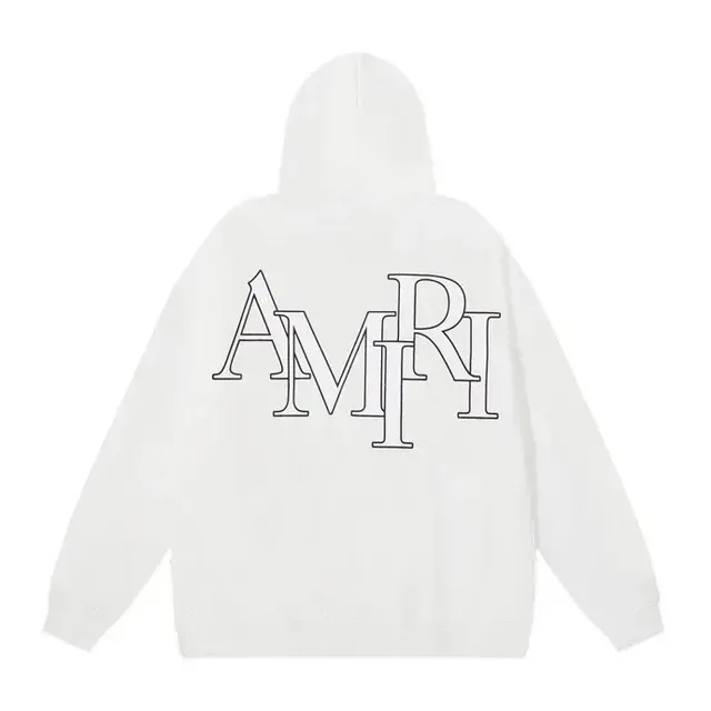 Amiri Hooded Sweatshirt Outline Logo