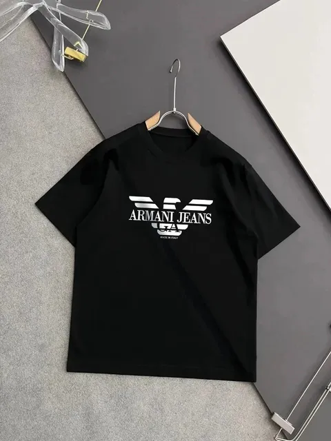 Emporio Armani Logo T-Shirt Eagle Print