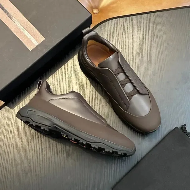 Balenciaga Speed Trainer Brown Leather