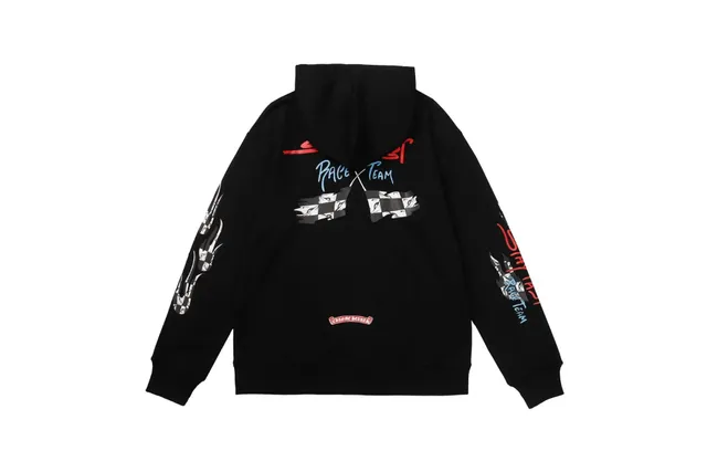 Chrome Hearts Hoodie Race Team Graphic