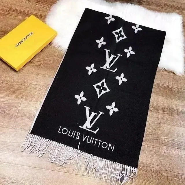 Louis Vuitton Monogram Scarf LV Flower Print