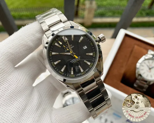 Omega Seamaster Chronometer Black Dial with Yellow Hands
