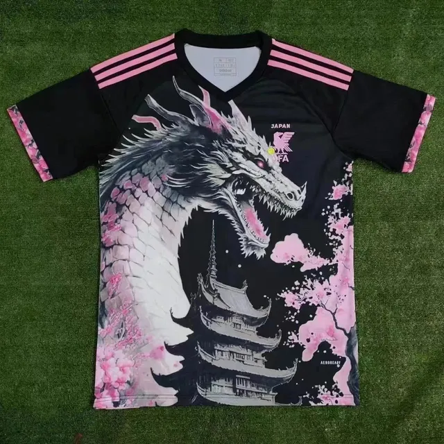 Adidas Japan National Team Jersey Dragon & Cherry Blossom Print