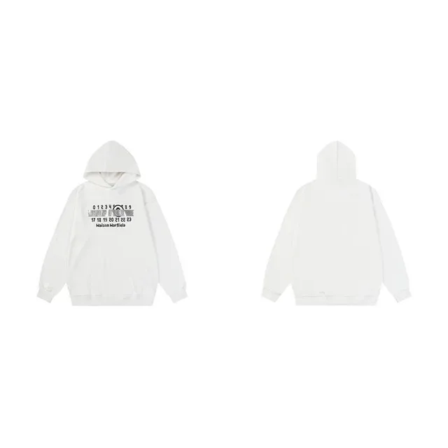 Maison Margiela Hooded Sweatshirt Number Print