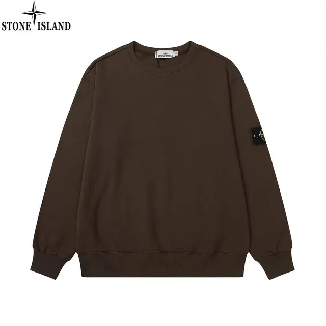 Stone Island Crewneck Sweatshirt Olive Brown