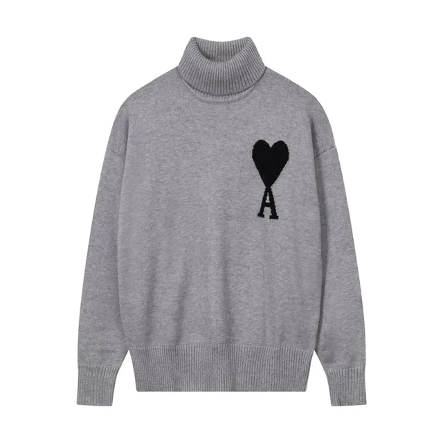 Amiri Turtleneck Sweater Heart Logo