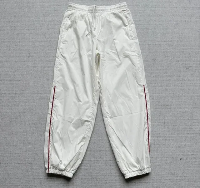 Nike Track Pants White with Red Stripe