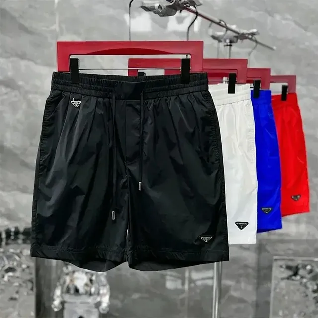 Prada Logo-Embellished Shorts Nylon with Triangle Logo
