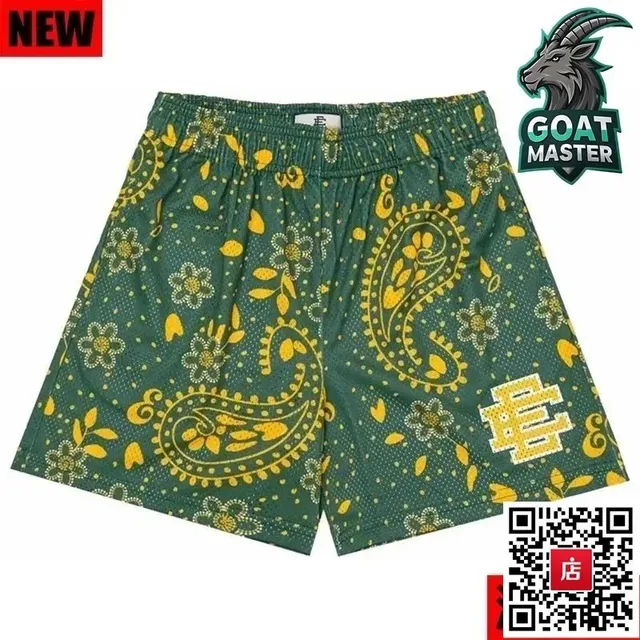 Paisley Print Shorts Floral Paisley