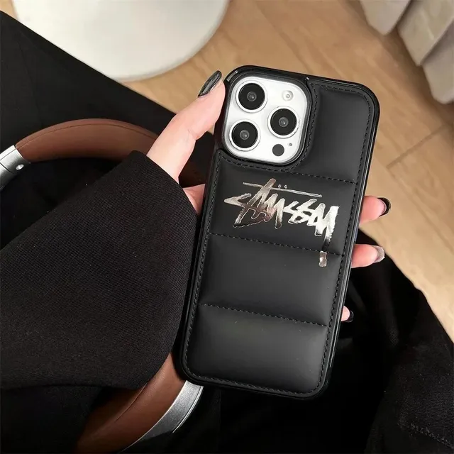 Stüssy Phone Case with Cardholder Metallic Logo