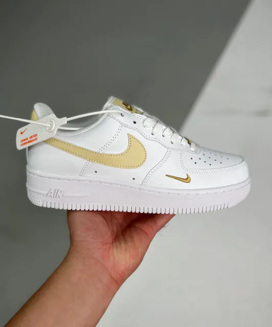 Nike Air Force 1 Low Metallic Gold Swoosh