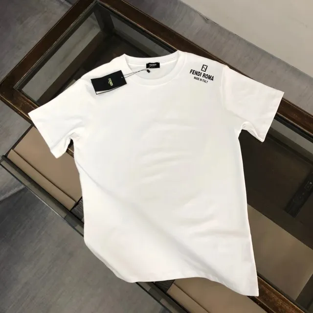 Logo T-Shirt Fendi Roma Print