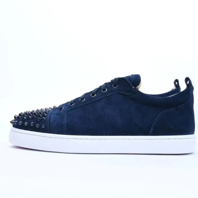 Christian Louboutin Louis Junior Spiked Suede