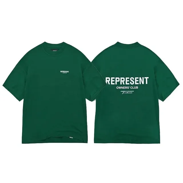 Represent Owners' Club Tee Green Logo Print