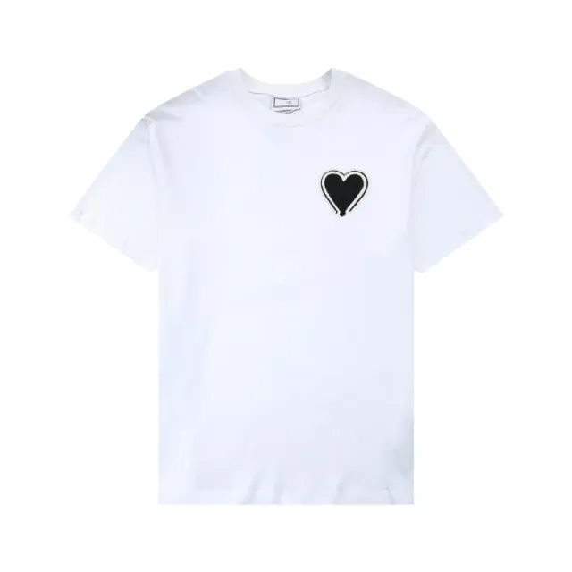 Comme des Garçons Heart Logo T-Shirt Black Heart Embroidery