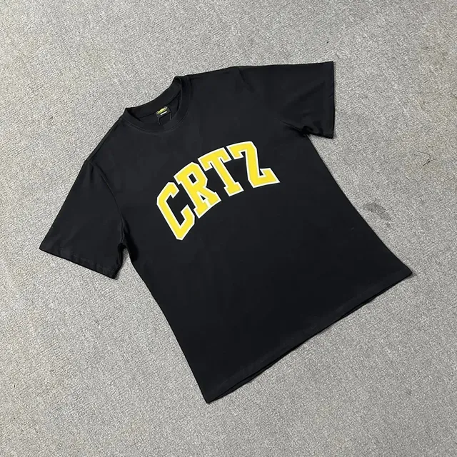 Corteiz CRTZ Arch Logo Tee Black with Yellow Arch Logo