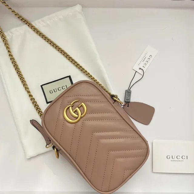 Gucci GG Marmont Mini Crossbody Matelassé Chevron