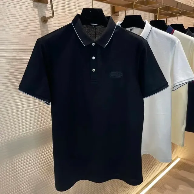 Celine Polo Shirt Contrast Trim