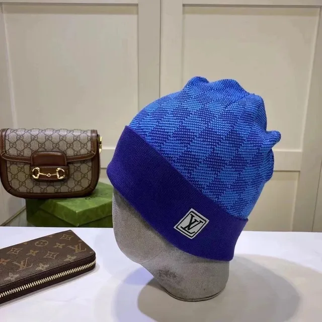Louis Vuitton Knit Beanie Monogram Pattern