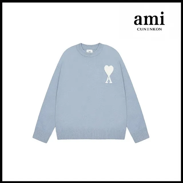 AMI Paris Knit Sweater Heart Logo