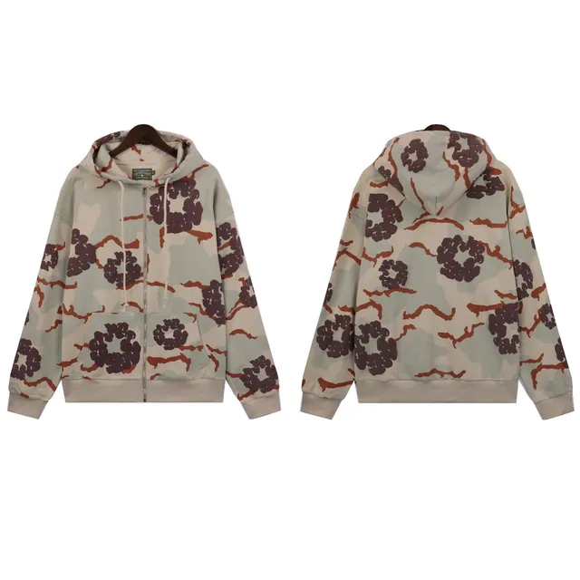 Gallery Dept. Zip-Up Hoodie Floral Camo Print