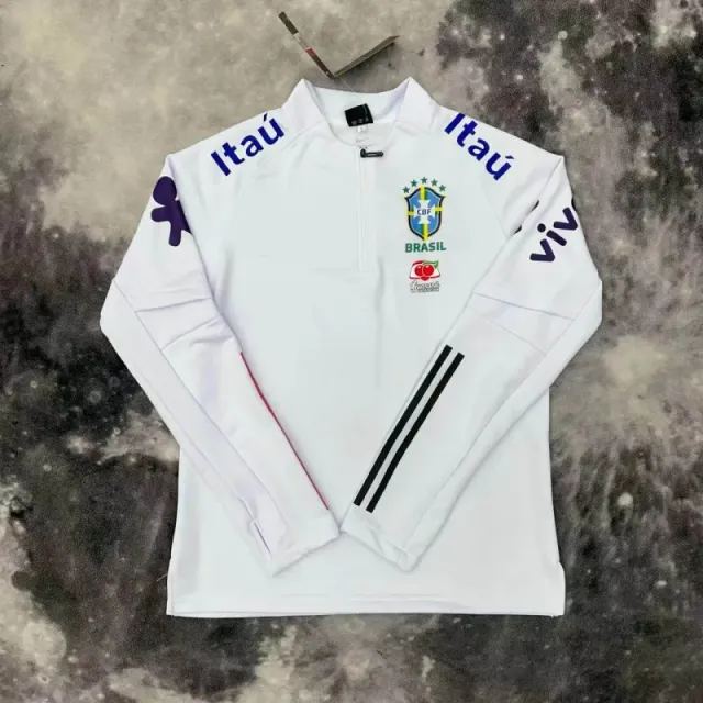 White Half-Length Sleeves with Logo