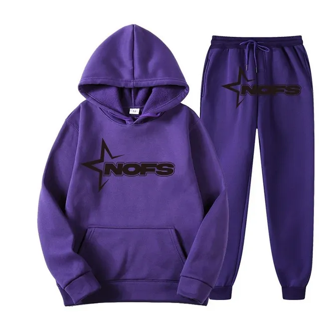 Corteiz Hoodie and Joggers Set Star Logo