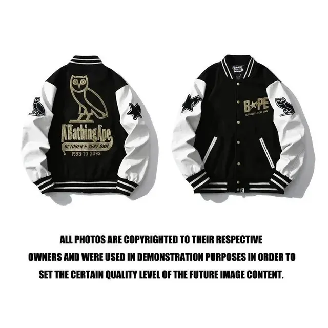 BAPE Varsity Jacket Owl Logo