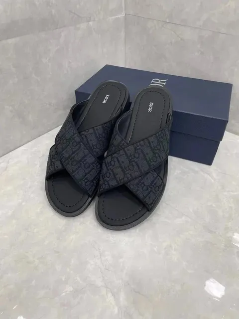 Dior B22 Slide Oblique Logo