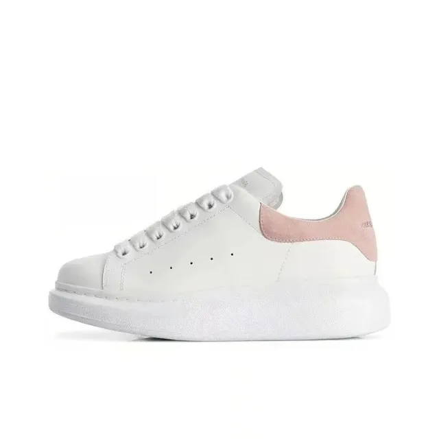 Alexander McQueen Oversized Sneaker White Pink Suede