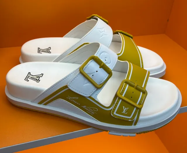 Louis Vuitton Slide Sandal Monogram Stripe