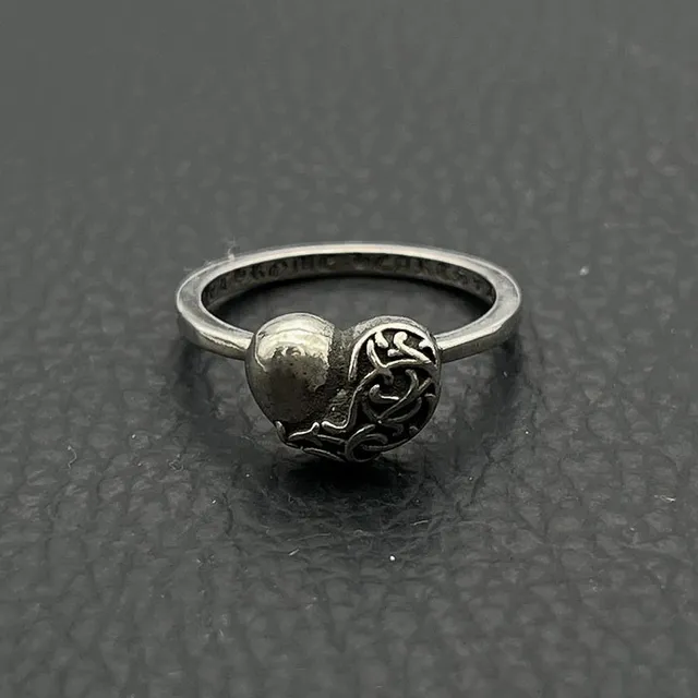 Chrome Hearts Heart Ring Ornate Filigree