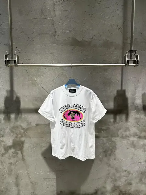 Graphic Tee Broken Planet Globe Print