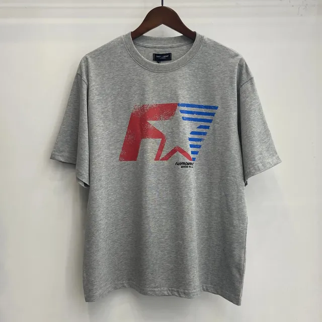 Graphic Tee Red and Blue Star Print