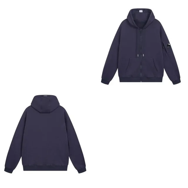 Chrome Hearts Zip-Up Hoodie Solid Navy
