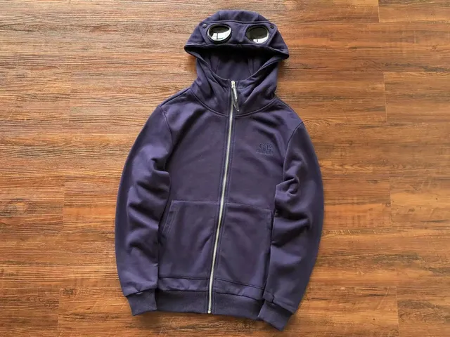 C.P. Company Goggle Hoodie Navy