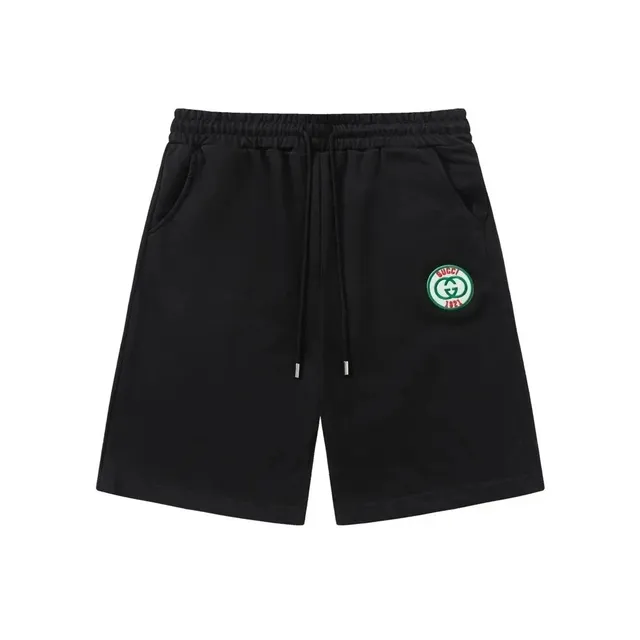 Gucci Logo Patch Shorts Green and Red GG Patch