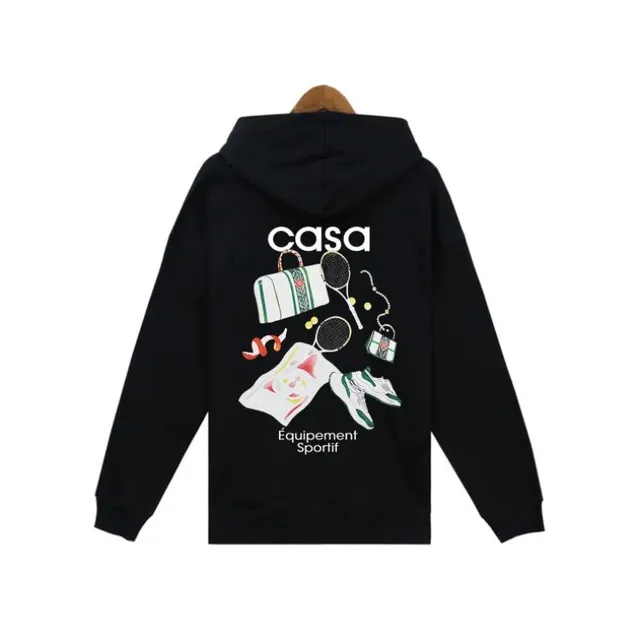 Casablanca Hoodie Sport Equipment Print