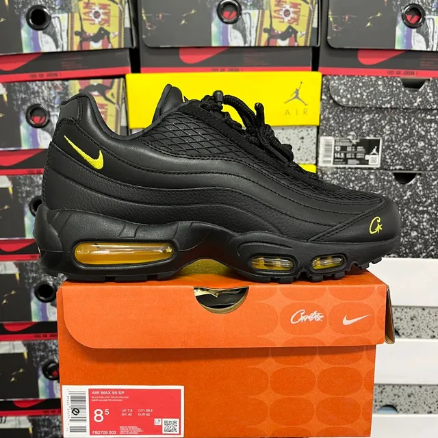 Nike × Corteiz Air Max 95 SP Black/Black/Tour Yellow