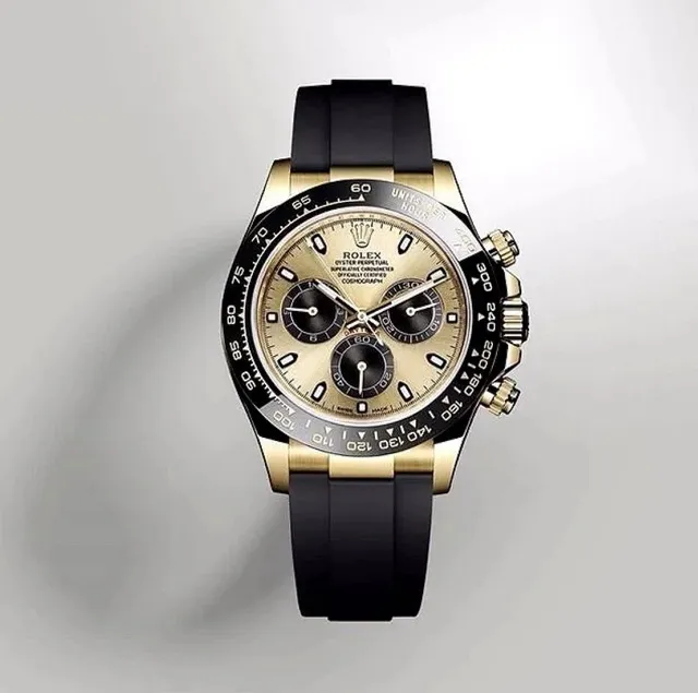 Rolex Oyster Perpetual Cosmograph Daytona Yellow Gold with Black Ceramic Bezel