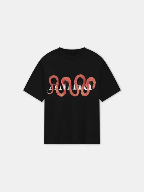 Balenciaga Graphic T-Shirt Serpent Print