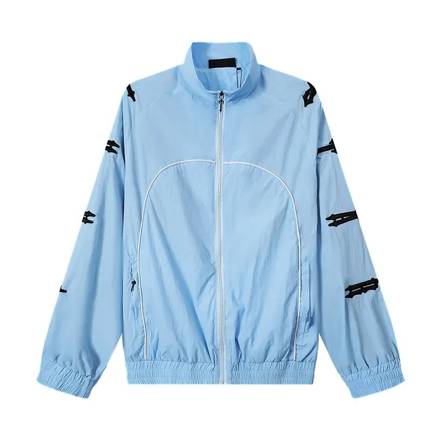 Broken Planet Track Jacket Light Blue with Black Logo Patches