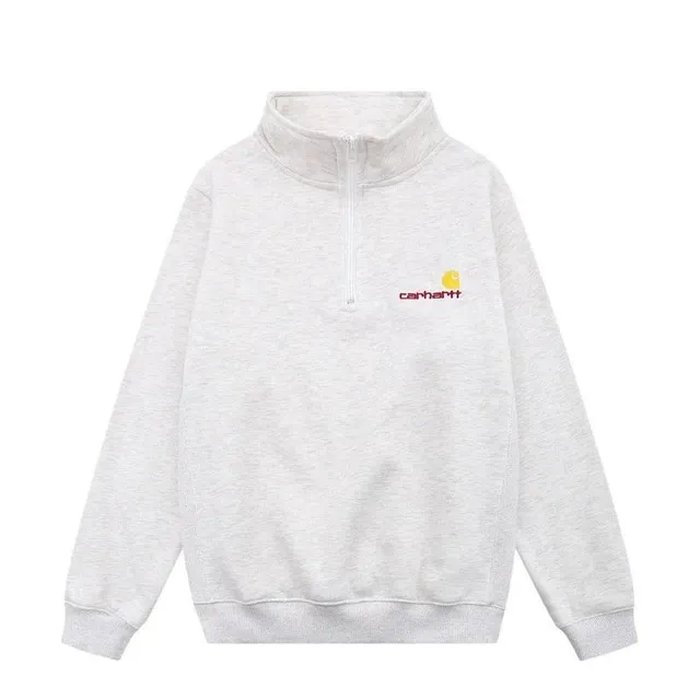 Carhartt Quarter-Zip Sweatshirt Heather Grey