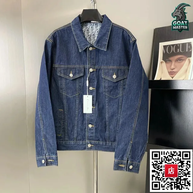 Dior Denim Jacket Oblique Logo Lining