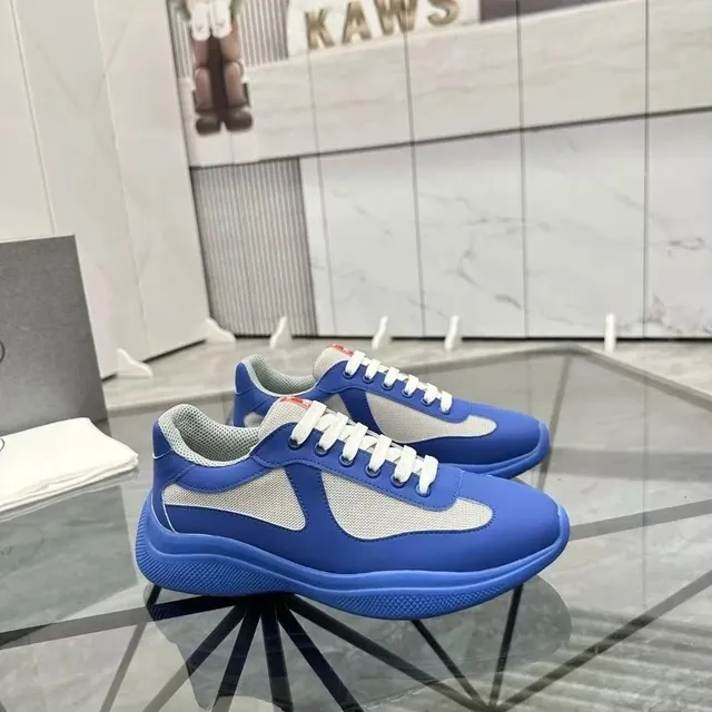 Prada Linea Rossa Trainer Blue Mesh Panel