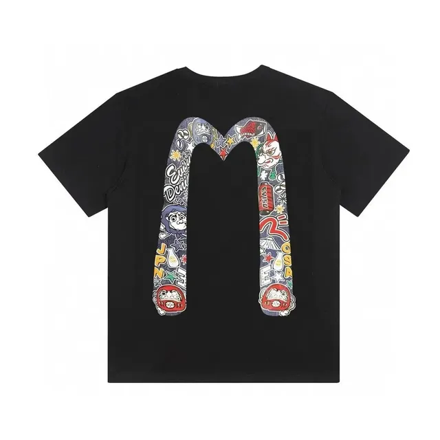 BAPE Graphic T-Shirt M Logo Sticker Print