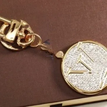 Louis Vuitton LV Circle Charm Crystal-Embellished