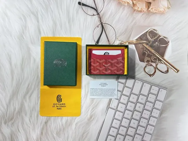 Goyard Card Holder Goyardine Canvas