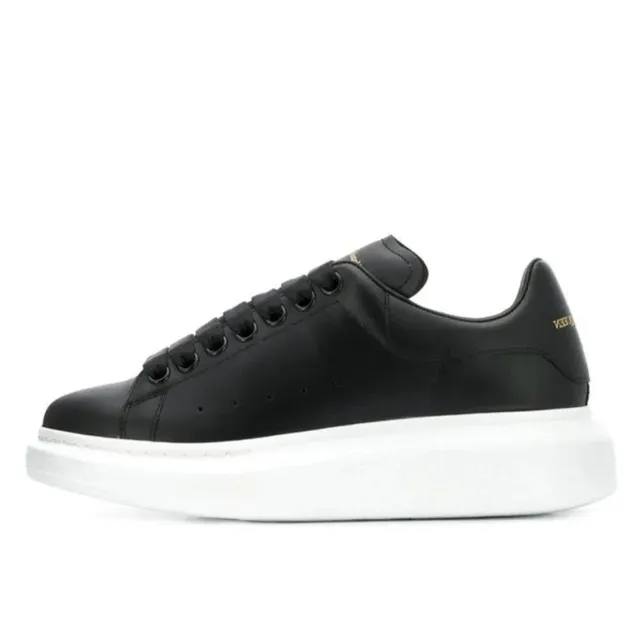 Alexander McQueen Oversized Sneaker Black with Gold Logo